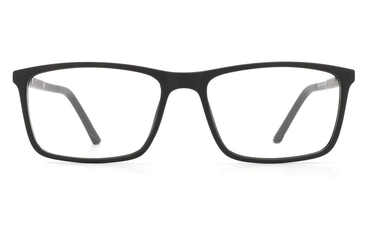 Men Calypso Eyeglasses: Robbie-Black - SpecSMART Eye Clinic (Front View)