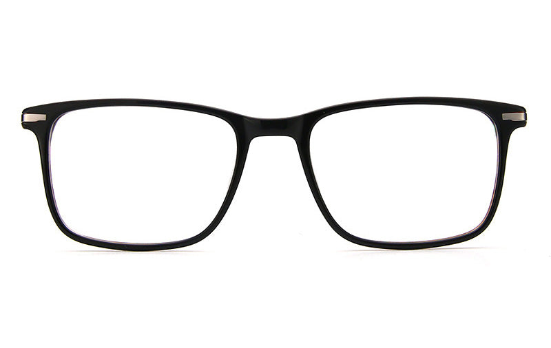 Men Calypso Eyeglasses: Keane Black - SpecSMART Eye Clinic (Front View)