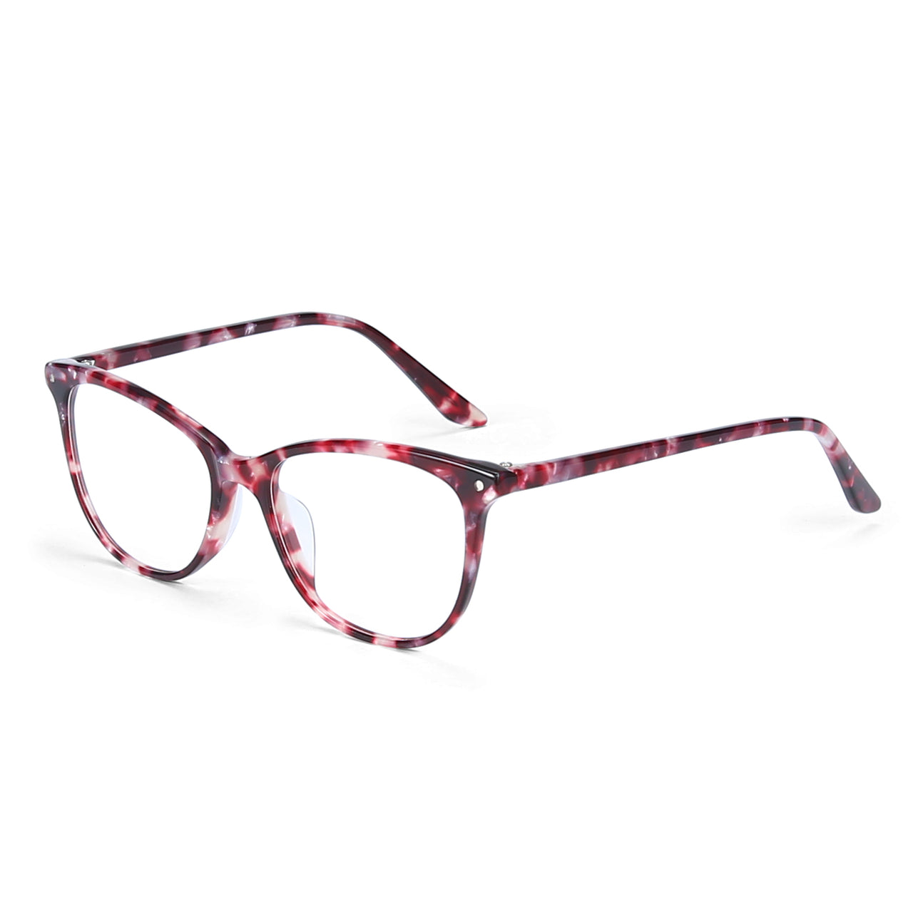 Youth Girls Next Eyeglasses: Topaz - Red SpecSMART Eye Clinic (Diagonal View)