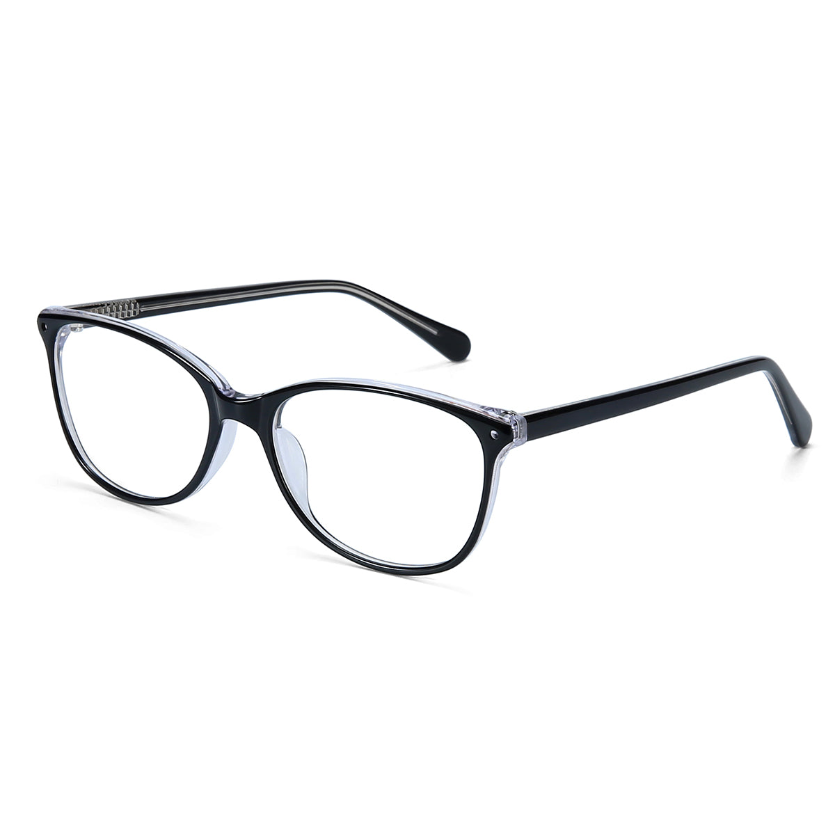 Youth Girls Next Eyeglasses: Tilly - Black SpecSMART Eye Clinic (Diagonal View)
