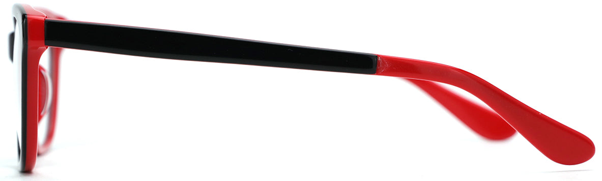 Youth Boys Next Eyeglasses: Devon - Red SpecSMART Eye Clinic (Side View)