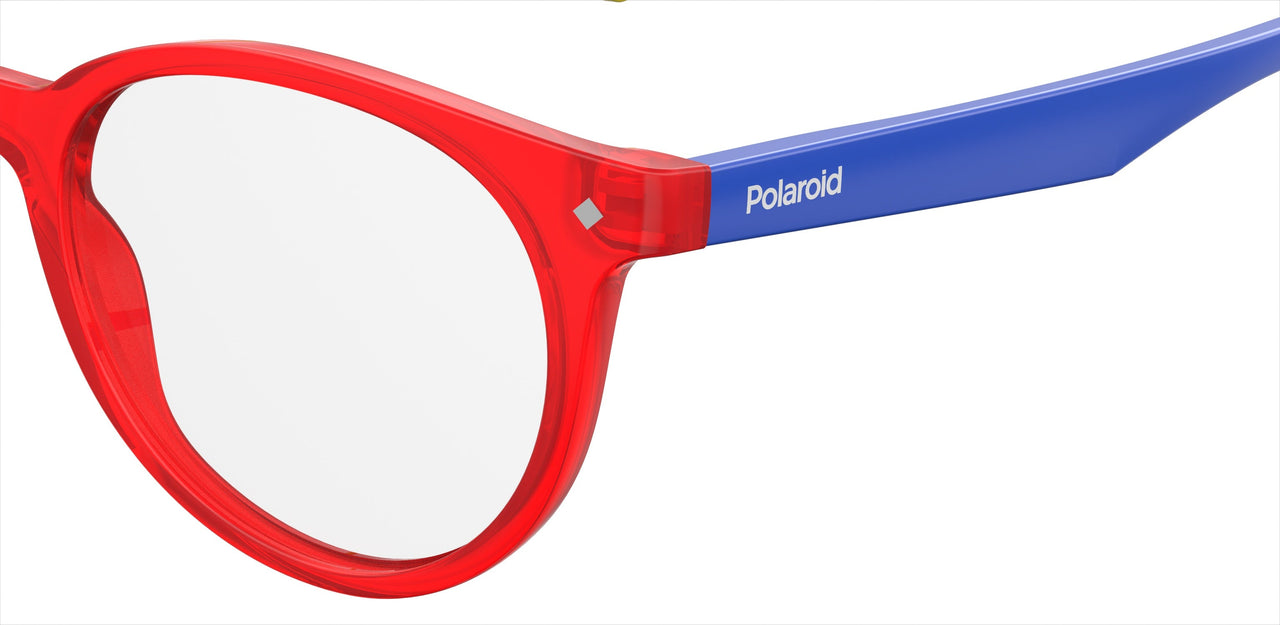 Youth Unisex Polaroid Eyeglasses: PLD D814 - Red SpecSMART Eye Clinic (Zoom View)