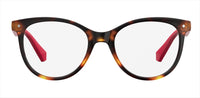 Thumbnail for Youth Girls Polaroid Eyeglasses: PLD D815 - Havana Red SpecSMART Eye Clinic (Front View)