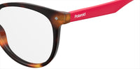 Thumbnail for Youth Girls Polaroid Eyeglasses: PLD D815 - Havana Red SpecSMART Eye Clinic (Zoom View)