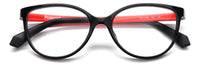Thumbnail for Youth Girls Polaroid Eyeglasses: PLD D825 - Black Orange SpecSMART Eye Clinic (Front View)