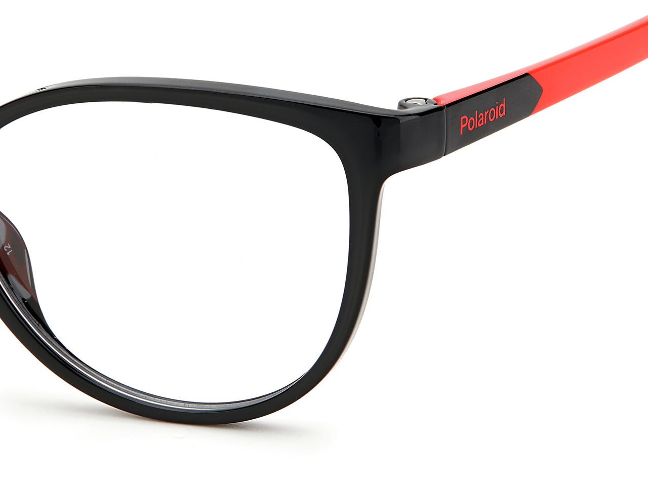 Youth Girls Polaroid Eyeglasses: PLD D825 - Black Orange SpecSMART Eye Clinic (Zoom View)