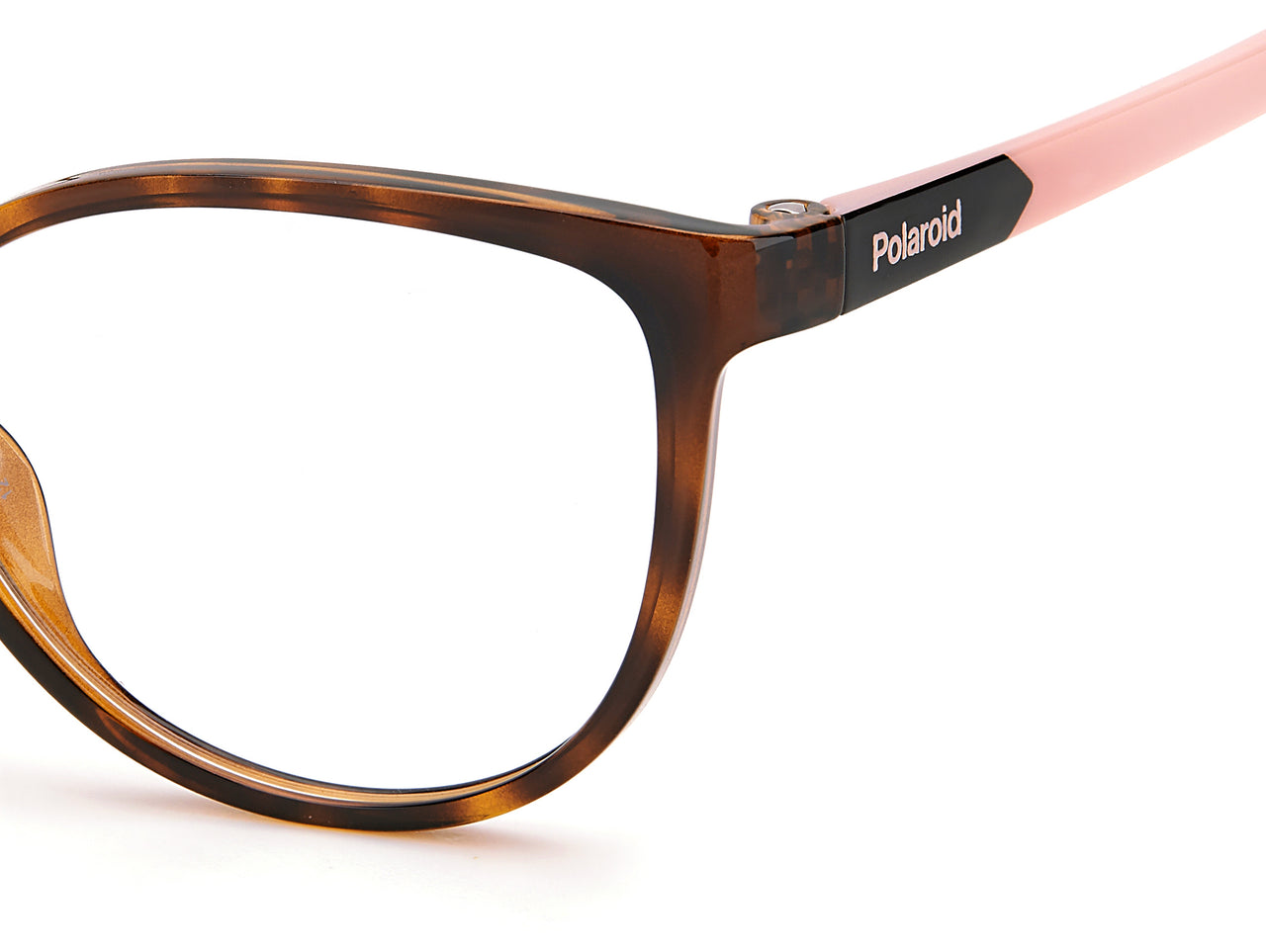 Youth Girls Polaroid Eyeglasses: PLD D825 - Havana Pink SpecSMART Eye Clinic (Zoom View)