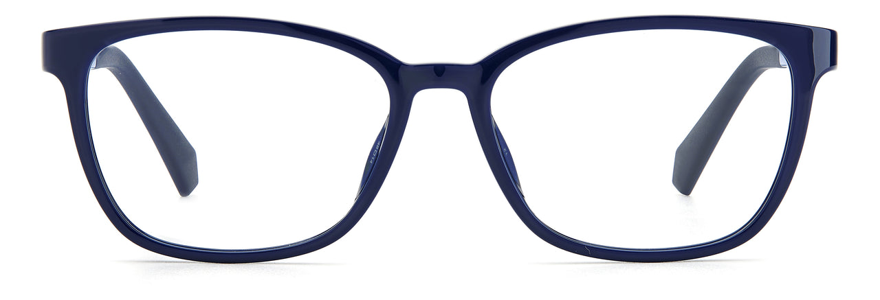 Youth Girls Polaroid Eyeglasses: PLD D826 - Blue Azure SpecSMART Eye Clinic (Front View)