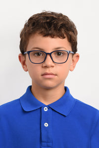 Thumbnail for Youth Girls Polaroid Eyeglasses: PLD D826 - Blue Azure SpecSMART Eye Clinic (Front Face View)