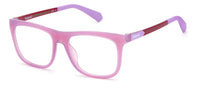 Thumbnail for Youth Unisex Polaroid Eyeglasses: PLD D824 - Violet Pink SpecSMART Eye Clinic (Diagonal View)