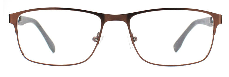 Youth Boy Eyeglasses Next: Anton - Brown SpecSMART Eye Clinic (Front View)
