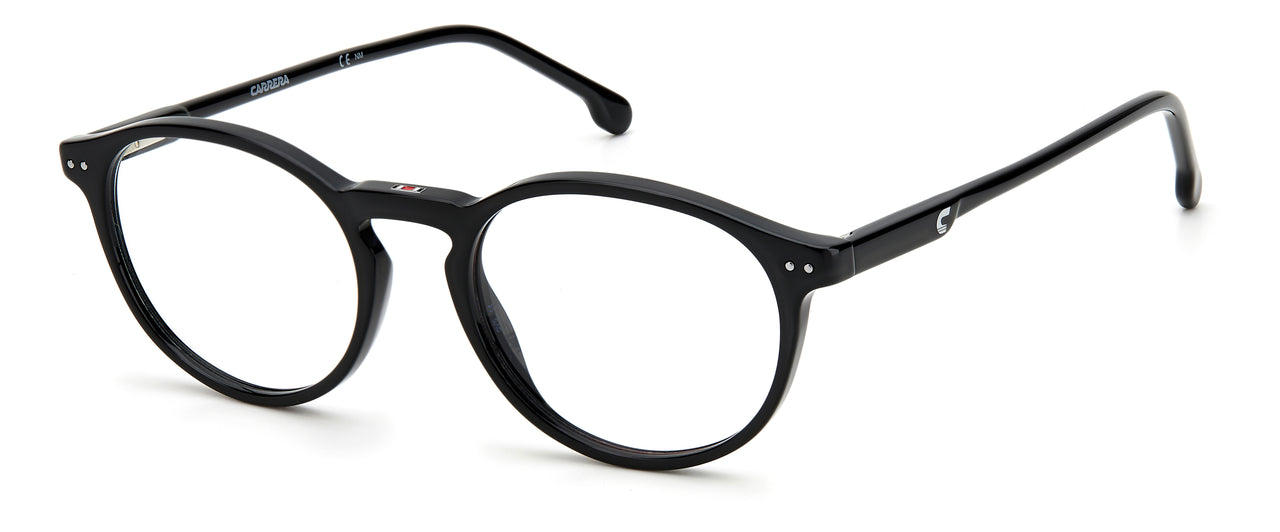 Youth Unisex Carrera Eyeglasses: Carrera 2026T - Black SpecSMART Eye Clinic (Diagonal View)