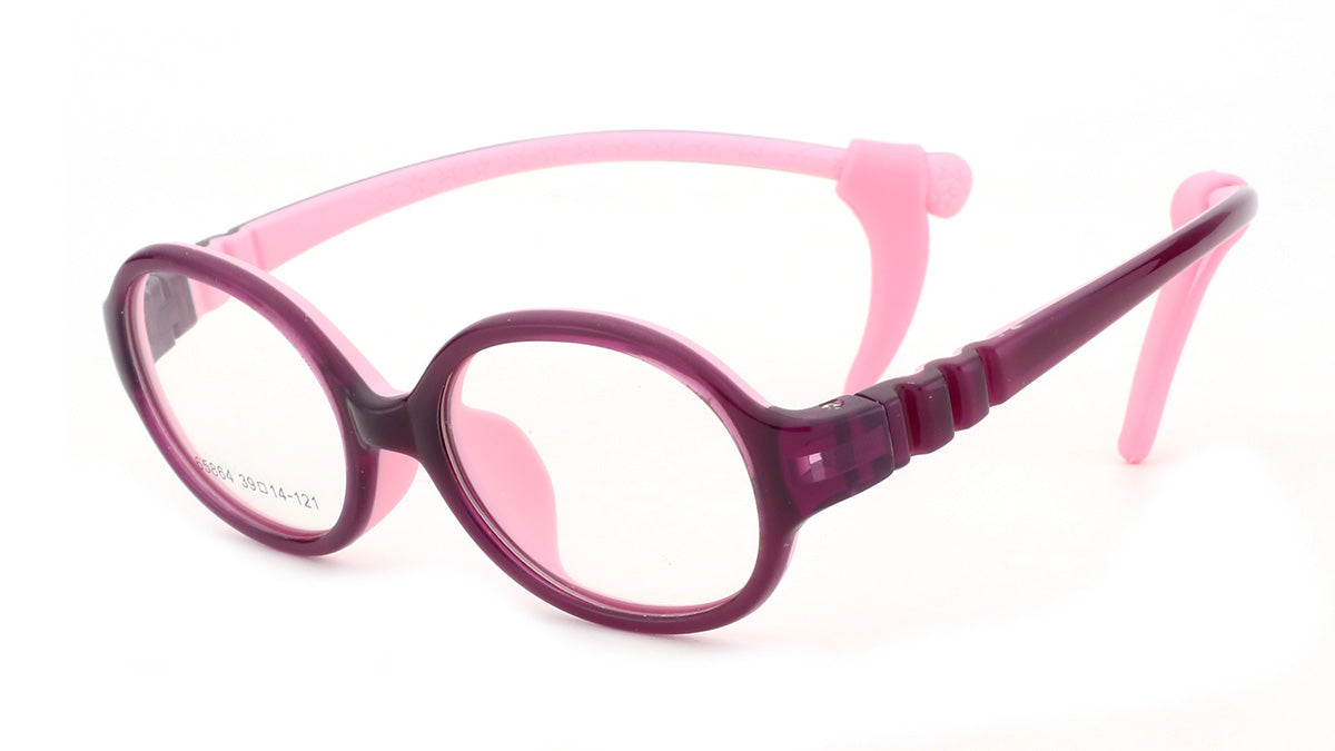 Girls Molly & Max Eyeglasses: Dora - Purple - SpecSMART Eye Clinic (Diagonal View)
