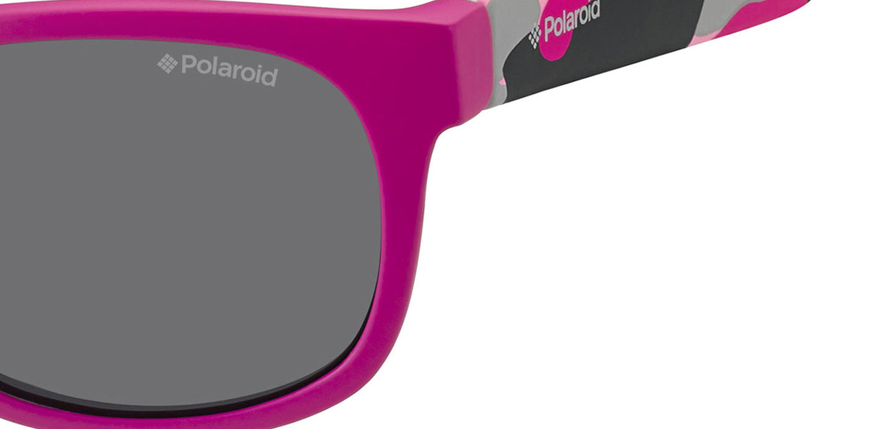 Girls Polaroid Eyeglasses: P0300 - Pink Camuflage Fuchsia - SpecSMART Eye Clvinic (Zoom View)