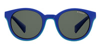 Thumbnail for Girls Polaroid Eyeglasses: PLD 8036/S - Blue - SpecSMART Eye Clinic (Front View)