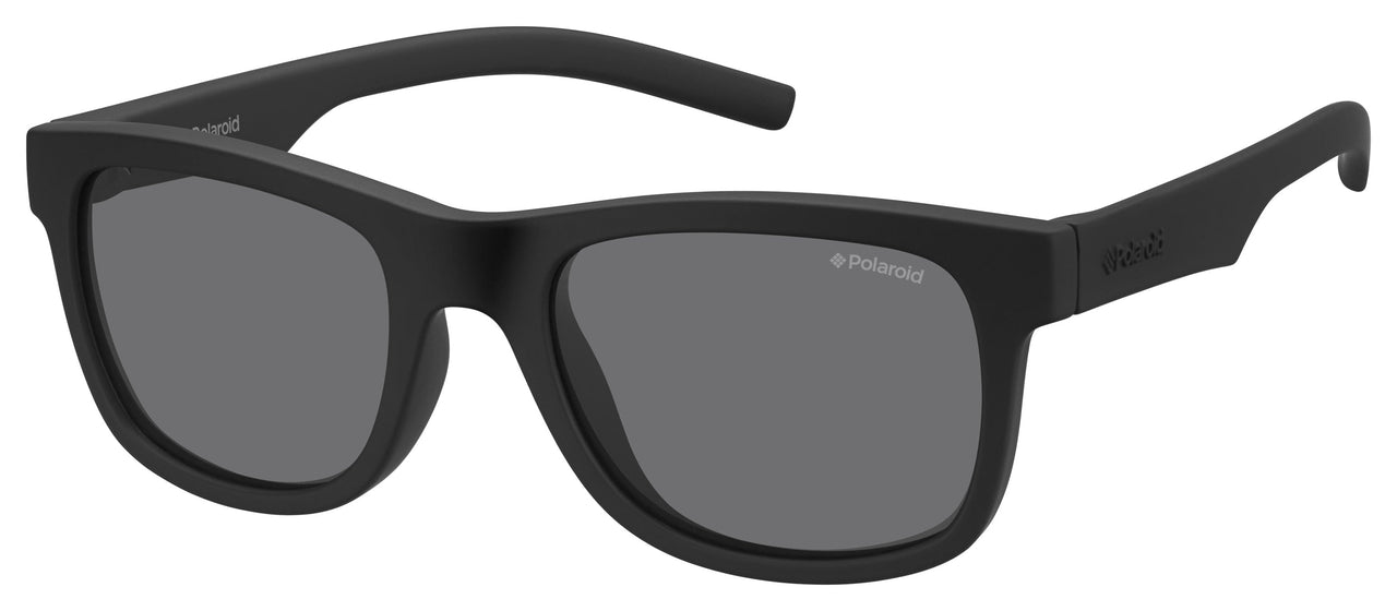 Boys and Girls Polaroid Eyeglasses: PLD 8020/S - Rubber Black - SpecSMART Eye Clinic (Diagonal View)