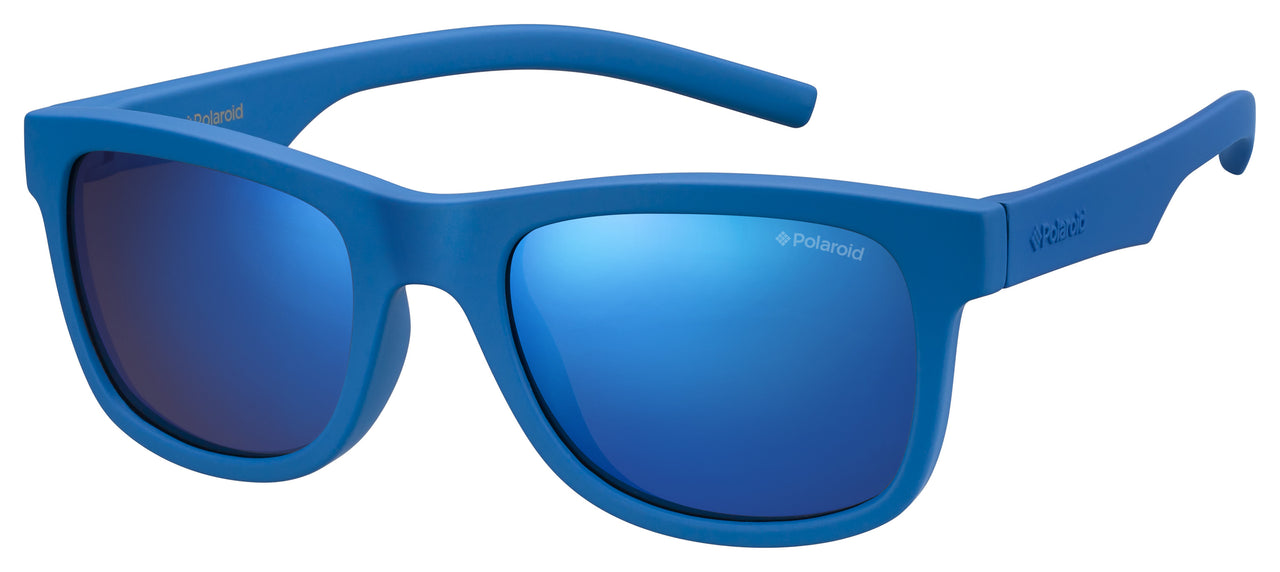 Boys and Girls Polaroid Eyeglasses: PLD 8020/S - Blue - SpecSMART Eye Clinic (Diagonal View)