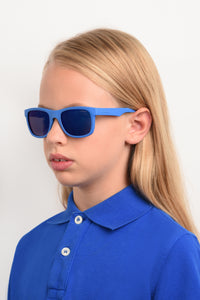 Thumbnail for Boys and Girls Polaroid Eyeglasses: PLD 8020/S - Blue - SpecSMART Eye Clinic (Diagonal Face View)