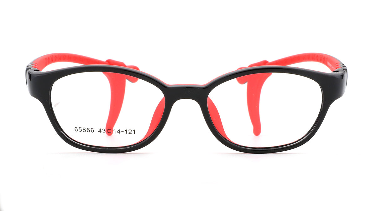 Boys Molly & Max Eyeglasses: Homer - Black - SpecSMART Eye Clinic (Front View)