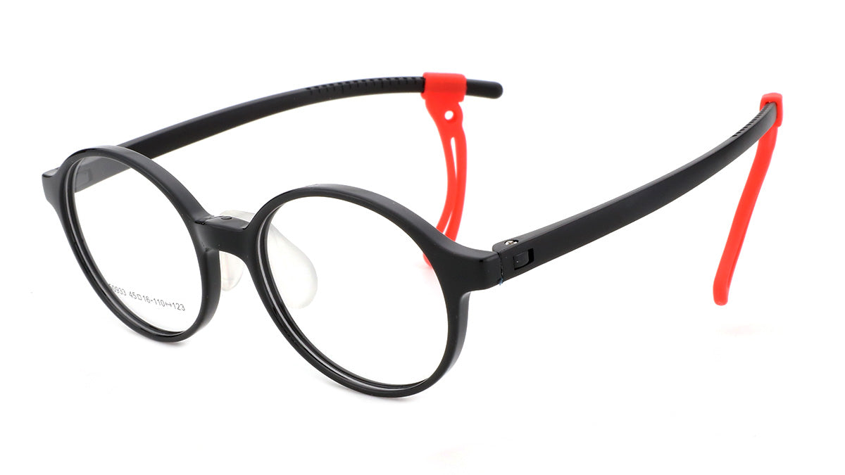 Boys Molly & Max Eyeglasses: Dug - Black - SpecSMART Eye Clinic (Diagonal View)