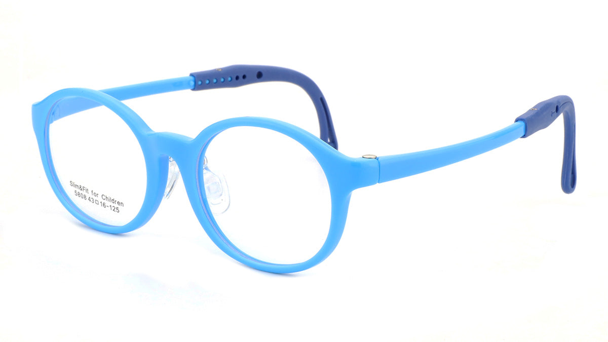 Boys Molly & Max Eyeglasses: Alex - Blue - SpecSMART Eye Clinic (Diagonal View)
