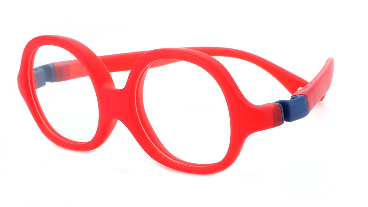 Boys Molly & Max Eyeglasses: Bart - Red - SpecSMART Eye Clinic (Diagonal View)