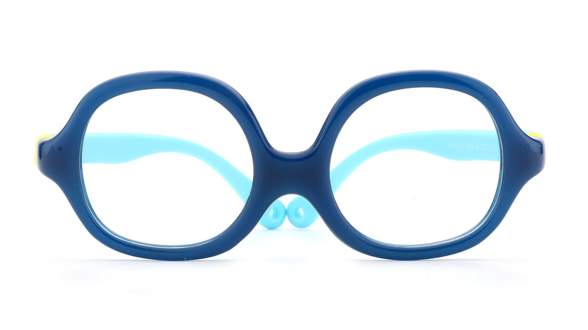 33110Boys Molly & Max Eyeglasses: Fred - Blue - SpecSMART Eye Clinic (Front View)