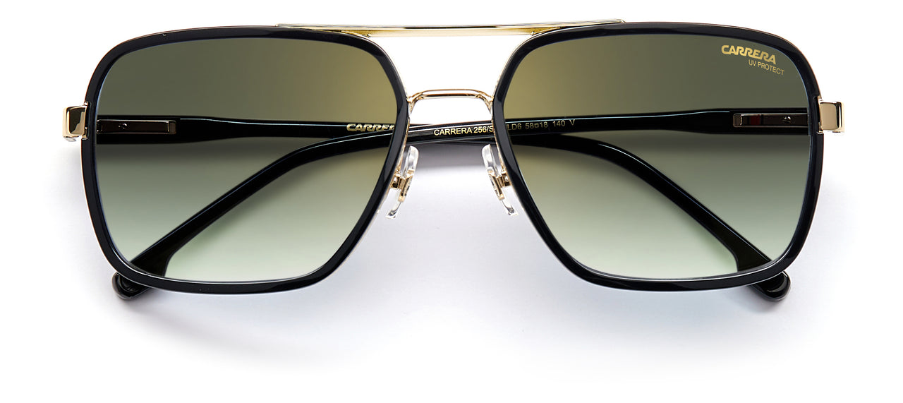 Men Carrera Sunglasses: Carrera 256/S Gold Black - SpecSMART Eye Clinic (Front View)