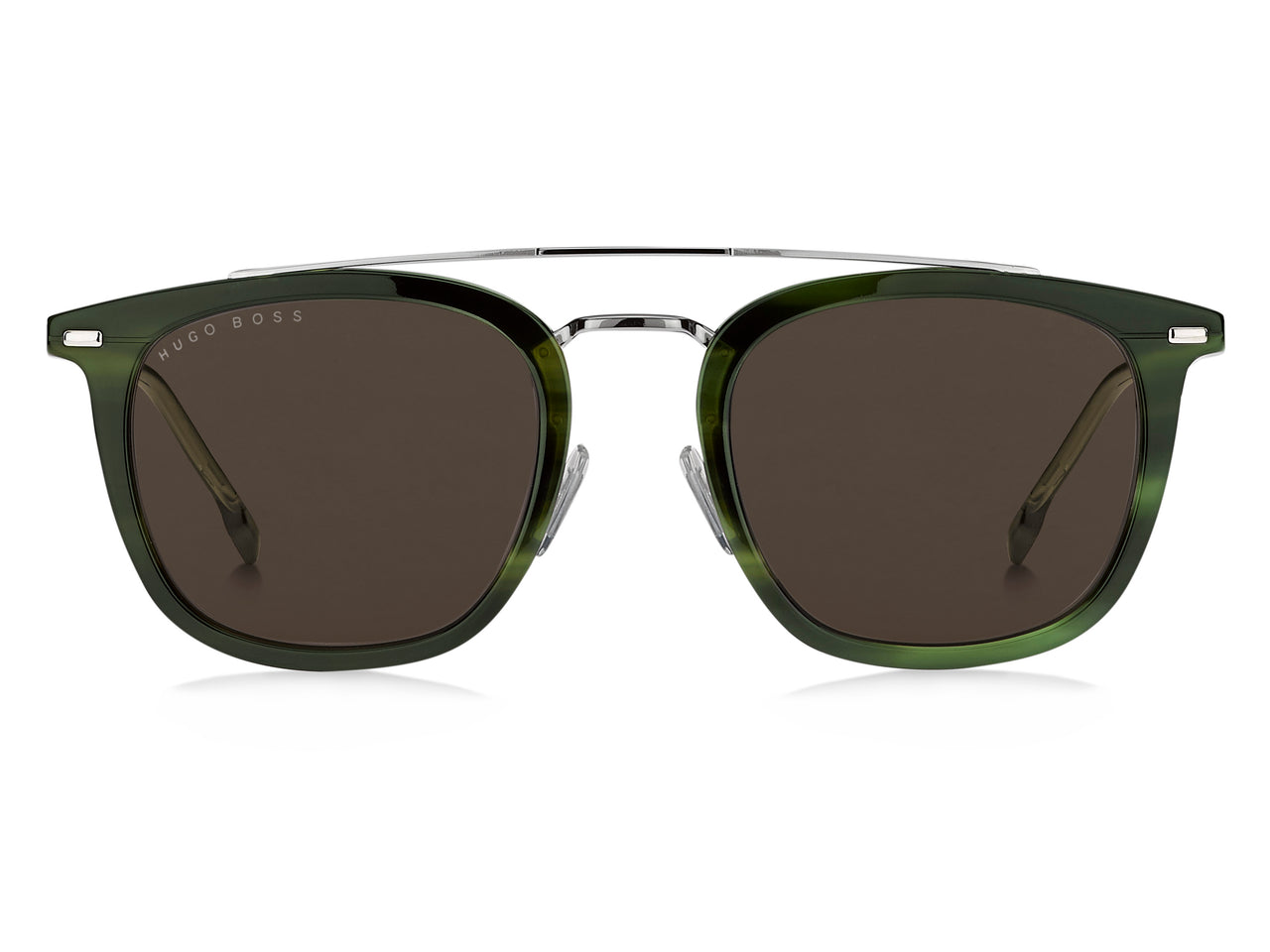 Men Hugo Boss Sunglasses: Boss 1178/S - Green Horn - SpecSMART Eye Clinic (Front View)
