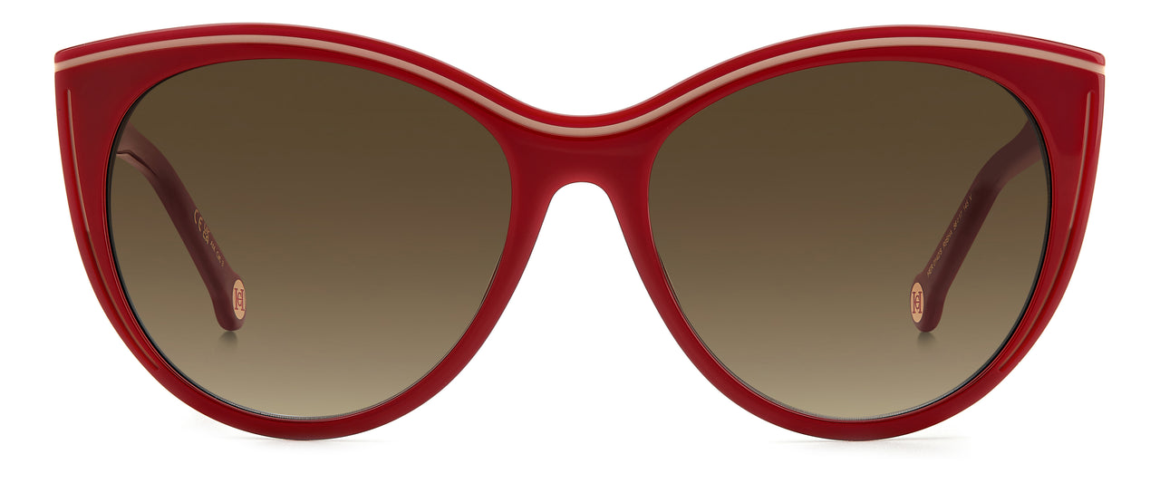 Women Carolina Herrera Sunglasses: HER 0142/S - Burgundy Beige - SpecSMART Eye Clinic (Front View)