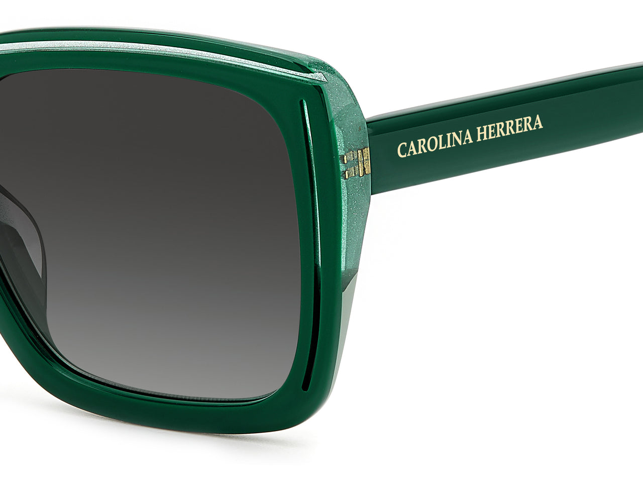 Women Carolina Herrera Sunglasses: HER 0143/G/S - Green Glitter - SpecSMART Eye Clinic (Zoom View)