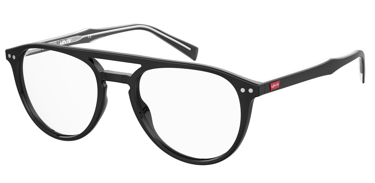 Premium Men Levis Eyeglasses: LV 5028 - Black - SpecSMART Eye Clinic (Diagonal View)