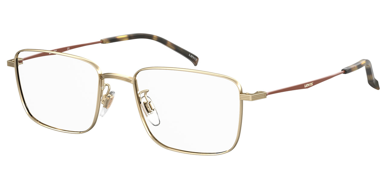 Premium Men Levis Eyeglasses: LV 7009/F - Gold Brown - SpecSMART Eye Clinic (Diagonal View)