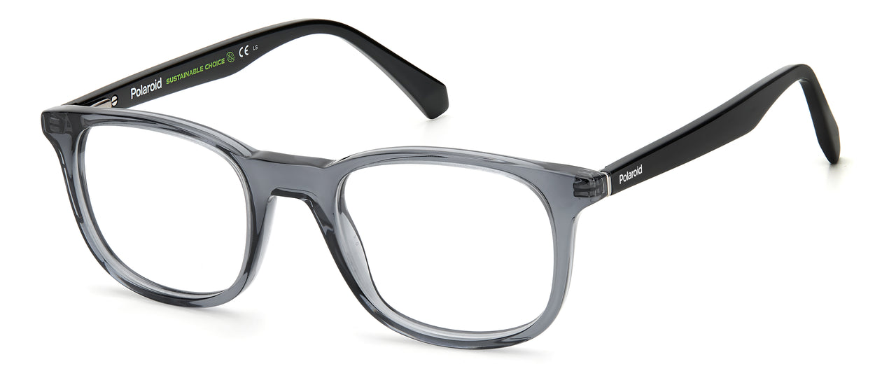 Premium Men Polaroid Eyeglasses: PLD D424 - Grey - SpecSMART Eye Clinic (Diagonal View)
