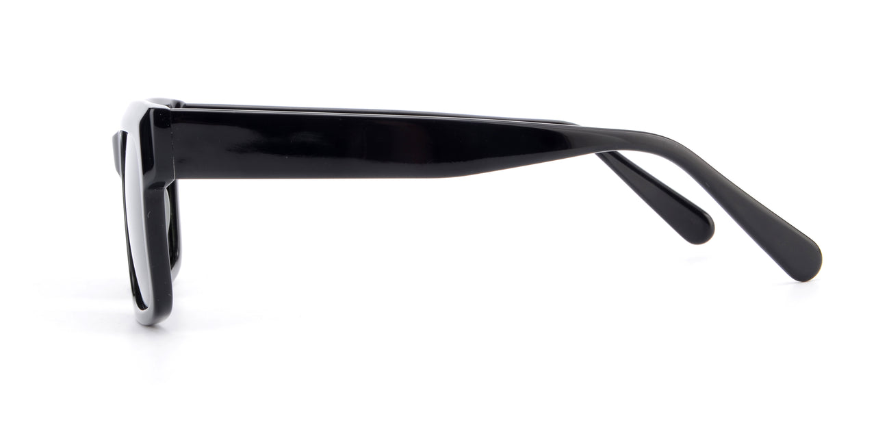 Man sunglasses Urban: Athros - Shiny Black SpecSMART eye clinic side View