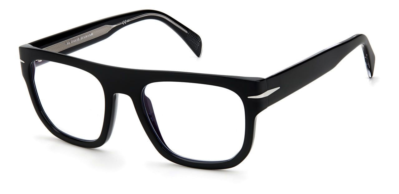 Designer Men David Beckham Eyeglasses: DB 7052/BB - Black- SpecSMART Eye Clinic (Diagonal View)