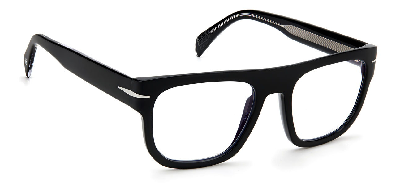 Designer Men David Beckham Eyeglasses: DB 7052/BB - Black(2)- SpecSMART Eye Clinic (Diagonal View)