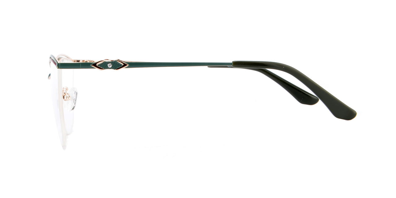 Women Insignia Eyeglasses: Efe -Green - SpecSMART Eye Clinic (Side View)