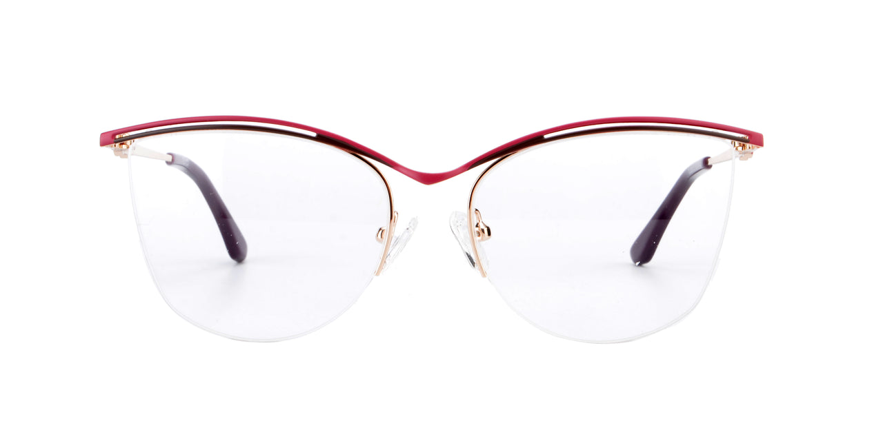 Women Insignia Eyeglasses: Efe -Red - SpecSMART Eye Clinic (Front View)