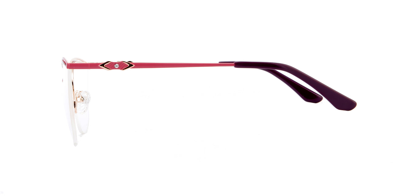 Women Insignia Eyeglasses: Efe -Red - SpecSMART Eye Clinic (Side View)